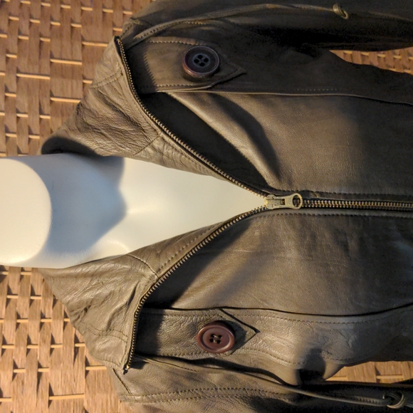 Mike & Chris Leather Jacket Size XS - Picture 2 of 13